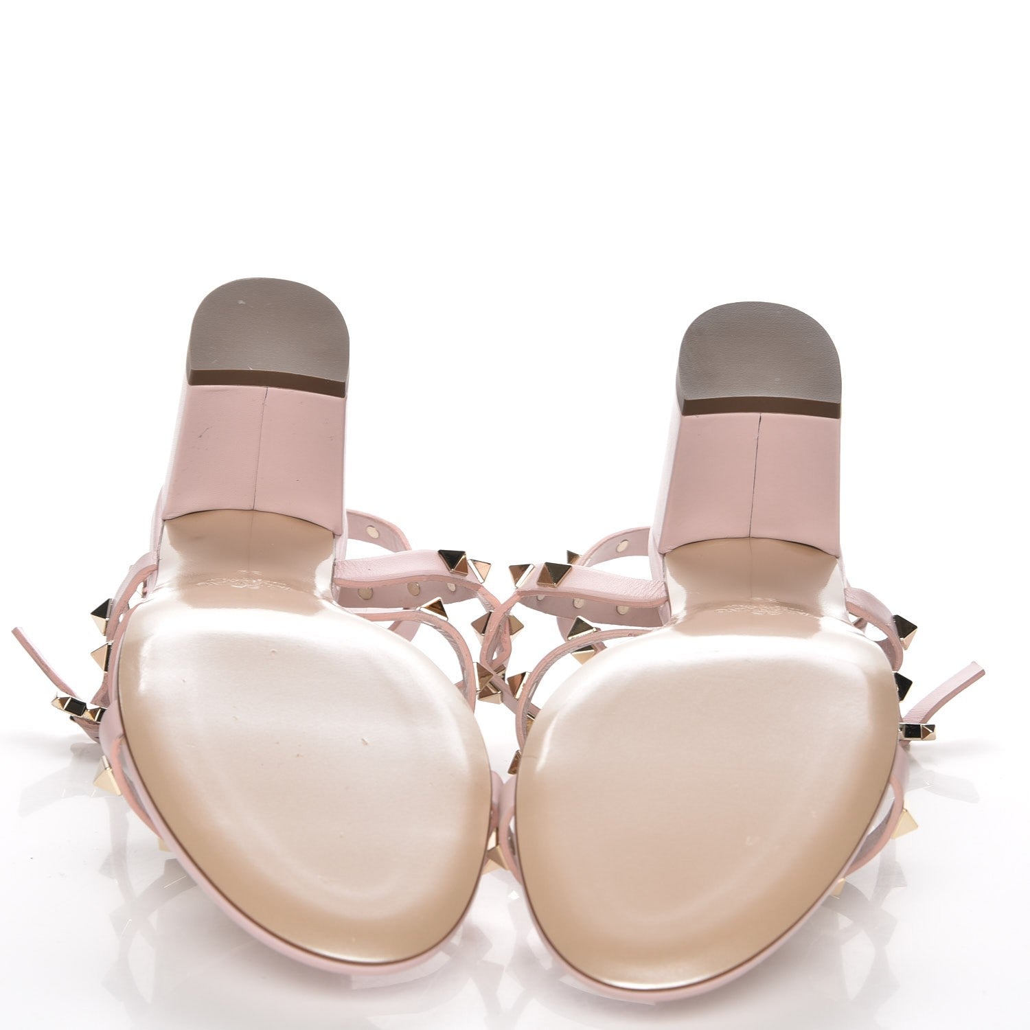 Valentino Garavani Calfskin Rockstud 60mm City Sandals 39 Water Rose 7 of 8