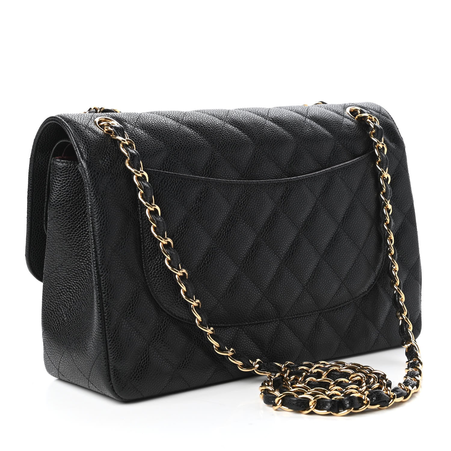 Chanel Caviar Quilted Jumbo Double Flap Black 3 of 10