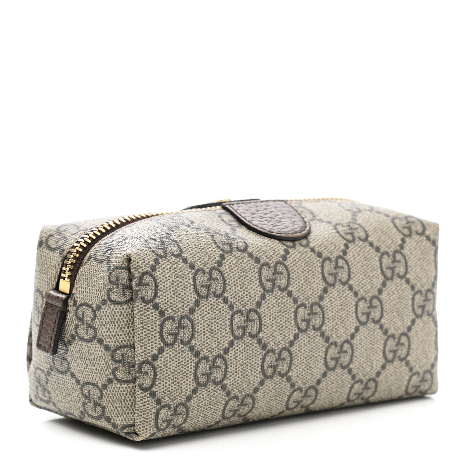 Gucci Soft GG Supreme Monogram Calfskin Small Ophidia Cosmetic Case Beige Ebony New Acero 3 of 8