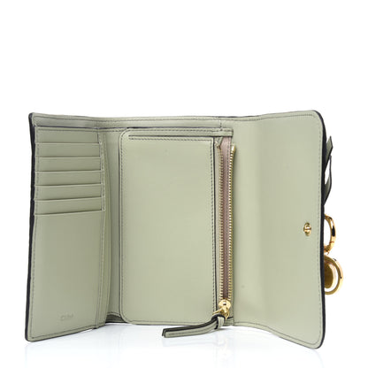 Chloe Calfskin Alphabet Compact Wallet Light Eucalyptus 5 of 16