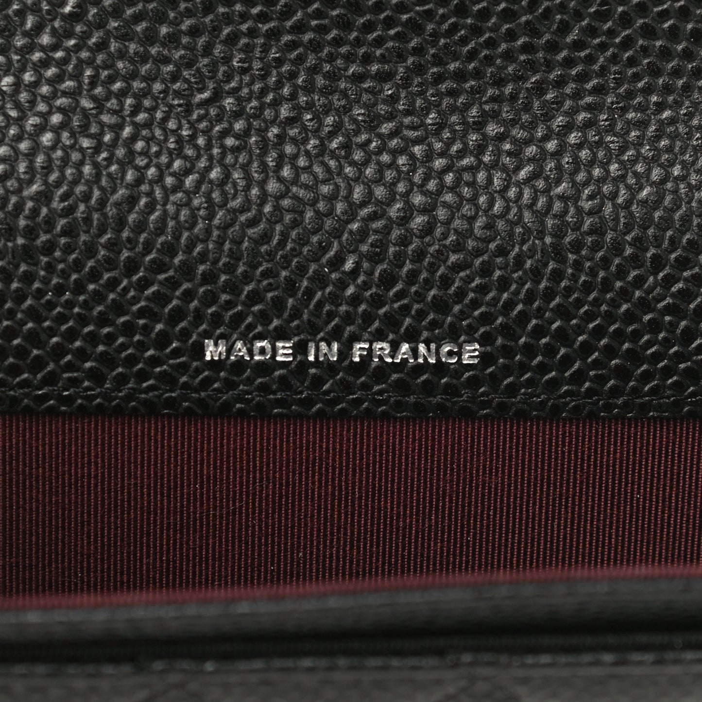 Caviar Quilted Flap Card Holder Wallet Black