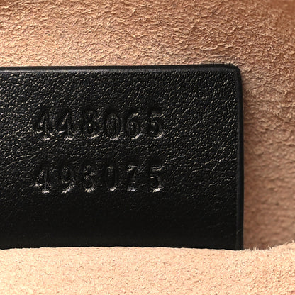 Gucci Calfskin Matelasse Mini GG Marmont Chain Shoulder Bag Black 7 of 12