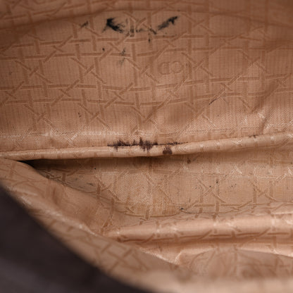 Christian Dior Nylon Cannage Large Lady Dior Tote Brown 18 of 24