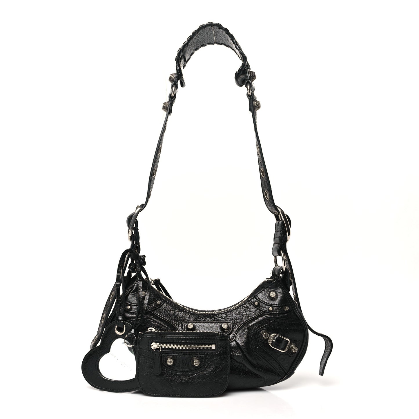 Agneau Arena Le Cagole Shoulder Bag XS Black