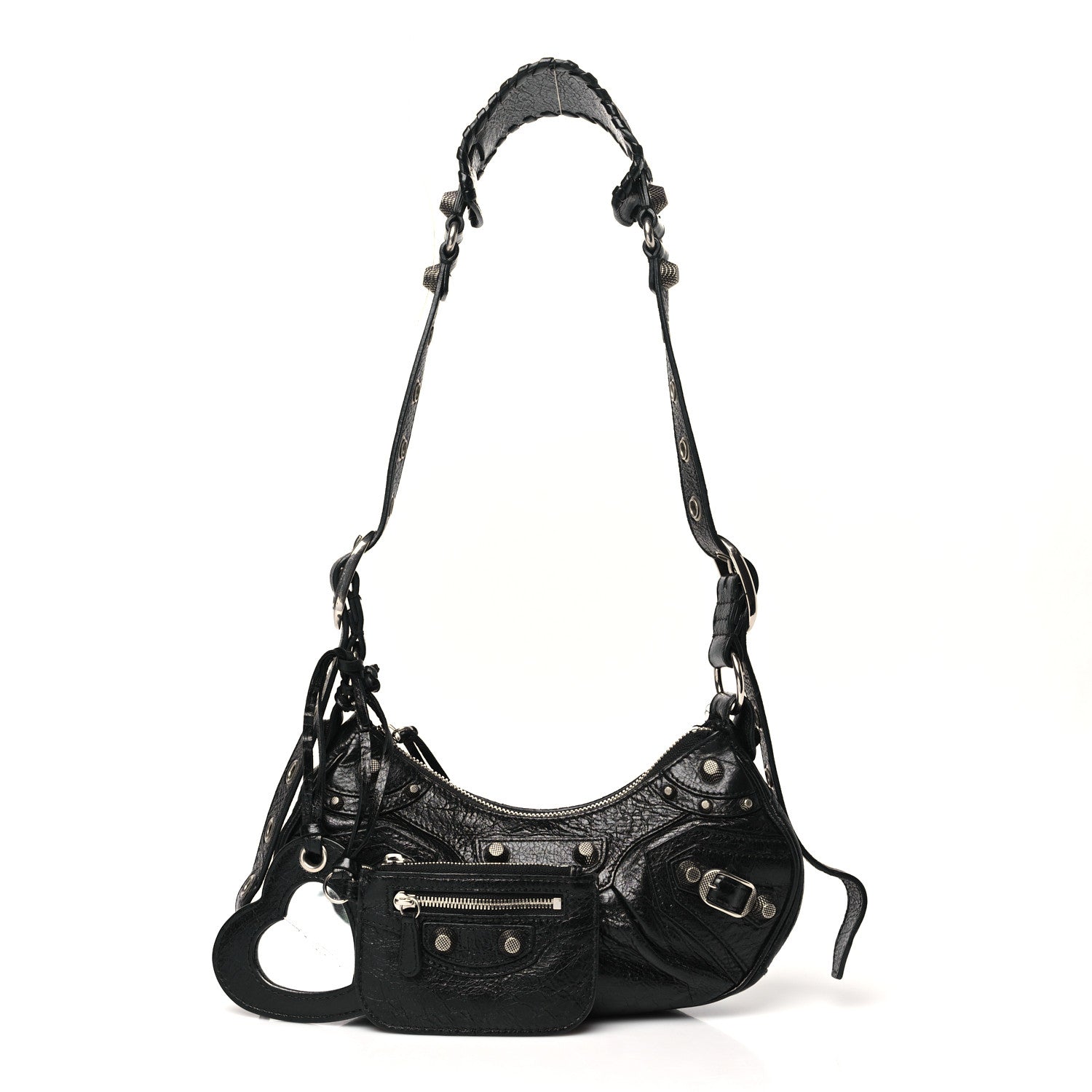 Balenciaga Agneau Arena Le Cagole Shoulder Bag XS Black 3 of 12