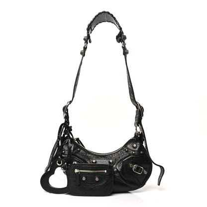 Balenciaga Agneau Arena Le Cagole Shoulder Bag XS Black 3 of 12