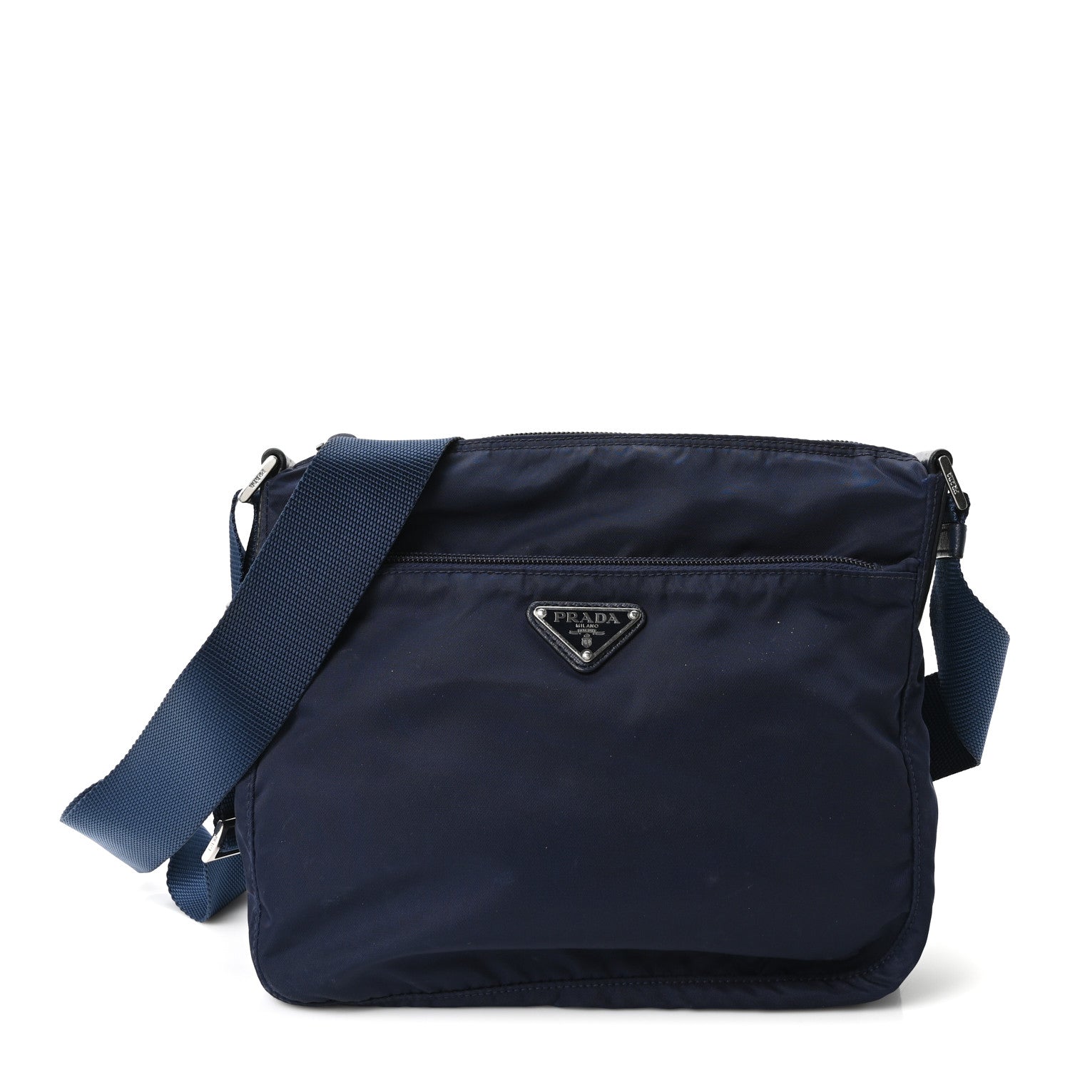 Prada Nylon Vela Messenger Bag Royal 1 of 10