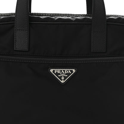 Prada Tessuto Nylon Saffiano Briefcase Black 10 of 12