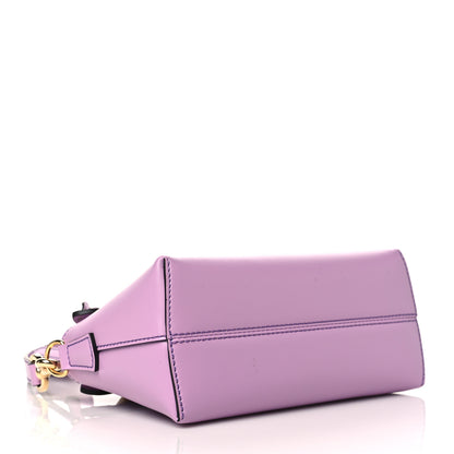 Fendi Vitello King Logo Embossed Mini By The Way Boston Bag Violetta 4 of 11
