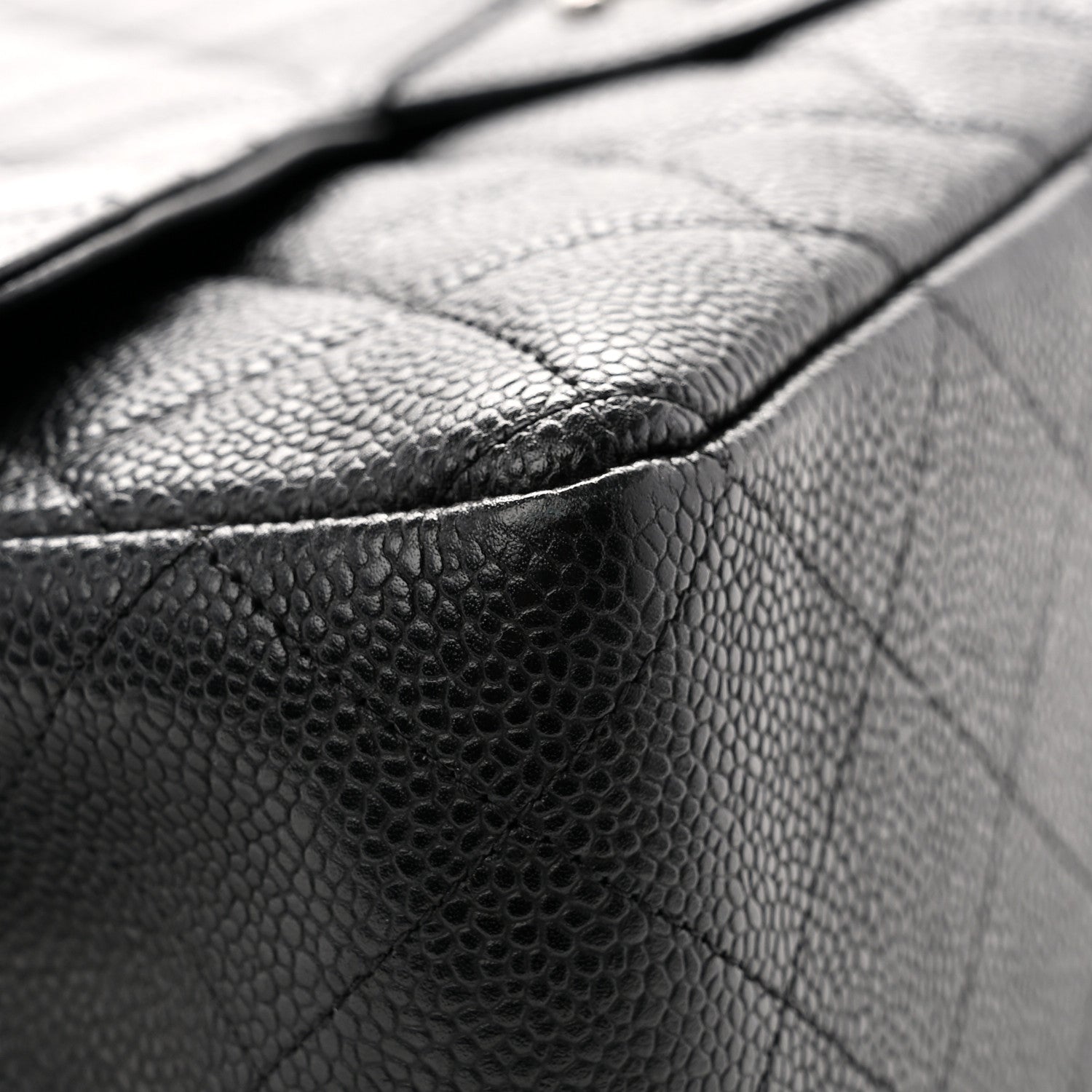 Chanel Caviar Quilted Jumbo Single Flap Black 11 of 11