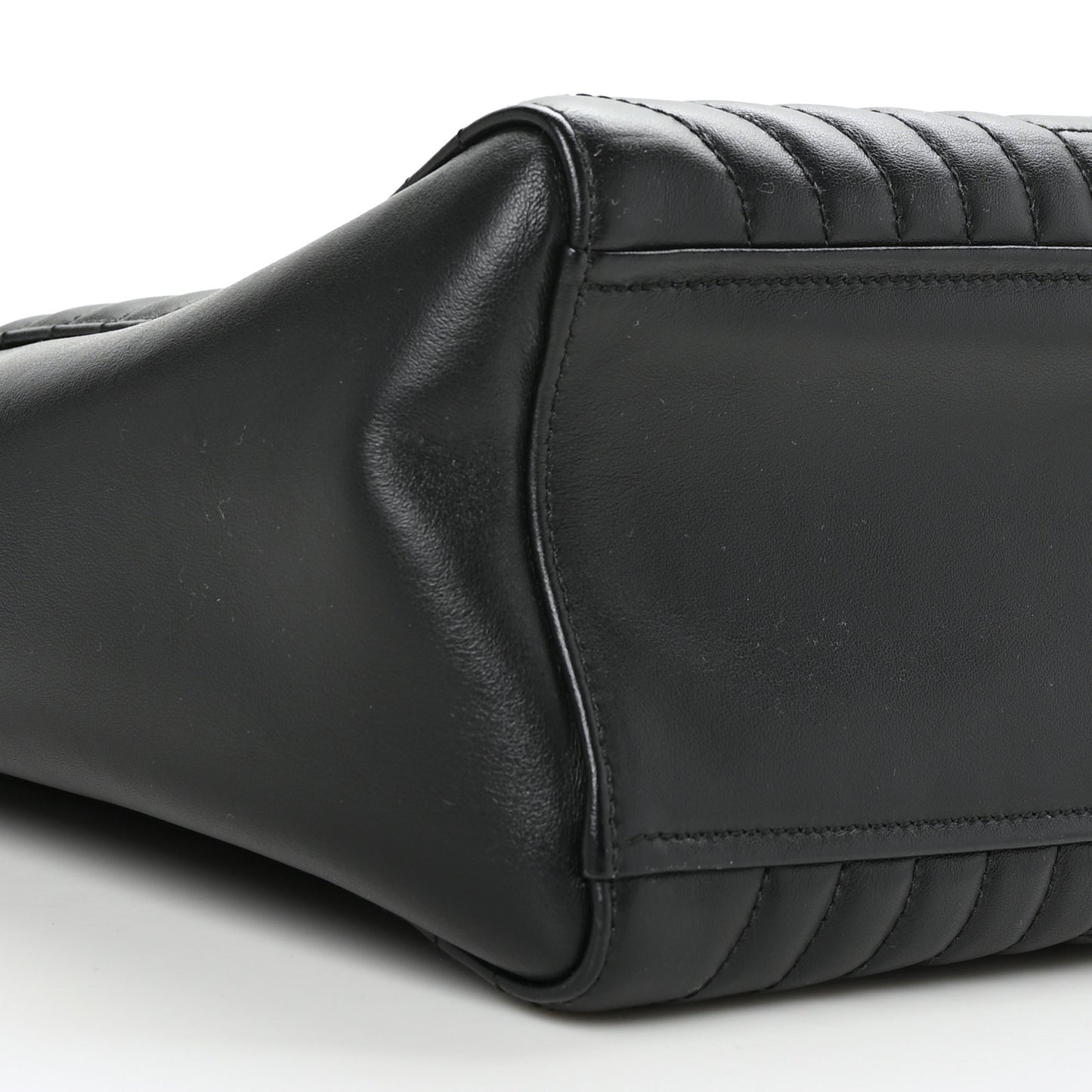 Soft Calfskin Impunture Diagramme Tote Black