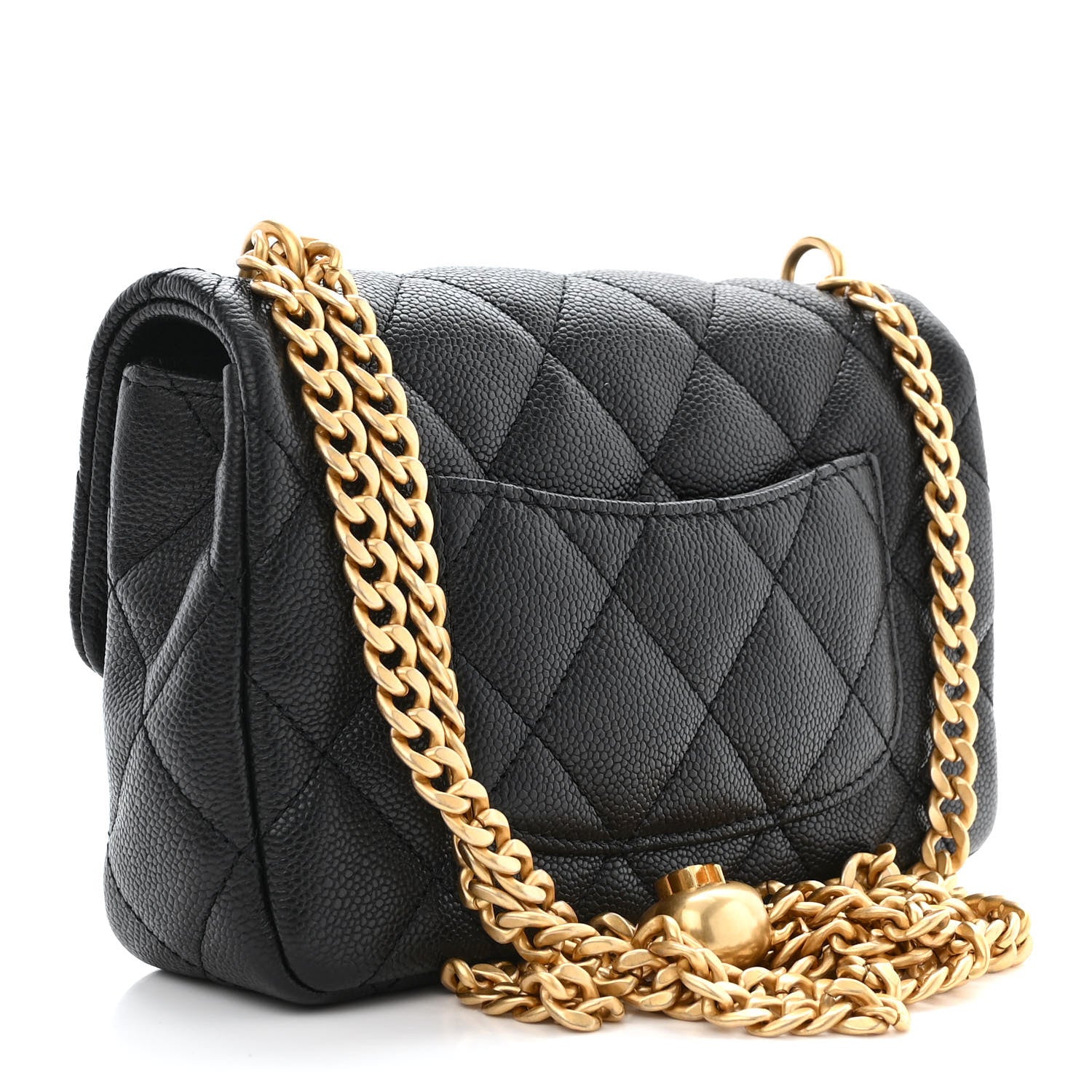 Chanel Caviar Quilted Mini Sweetheart Rectangular Flap Black 3 of 10