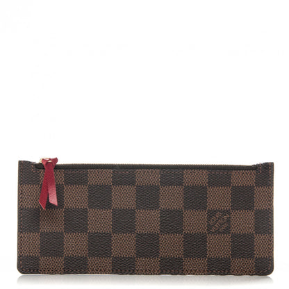 Louis Vuitton Damier Ebene Felicie Chain Wallet Zippered Insert 1 of 6