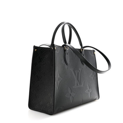 Louis Vuitton Empreinte Monogram Giant Onthego MM Black 3 of 10