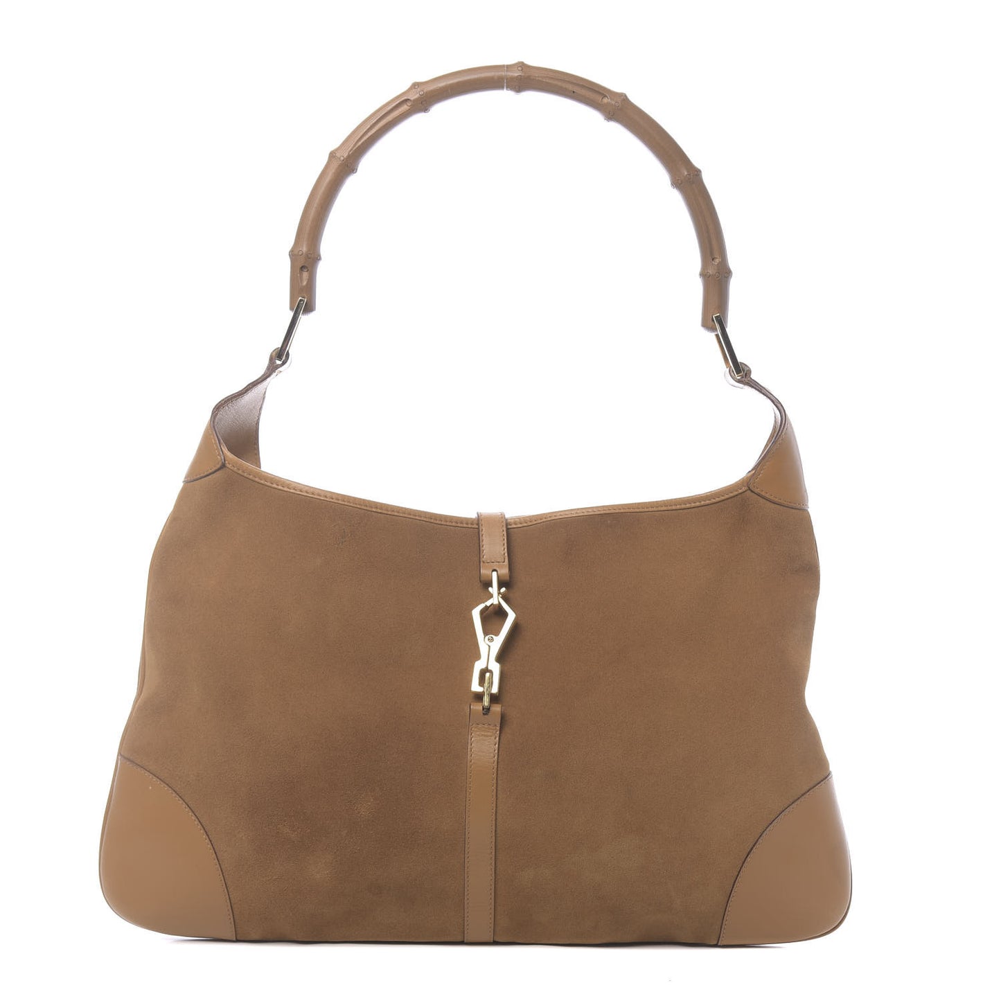 Suede Small Jackie O Hobo Light Brown