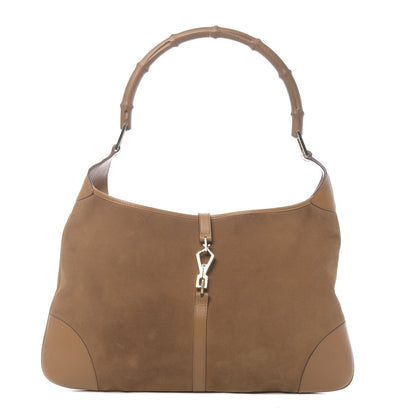 Gucci Suede Small Jackie O Hobo Light Brown 1 of 13