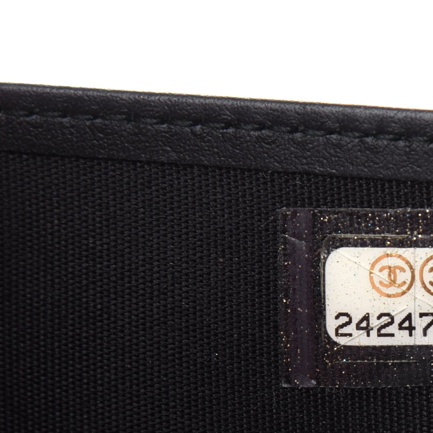 Chanel Caviar Quilted Compact Boy Wallet Black 8 of 9