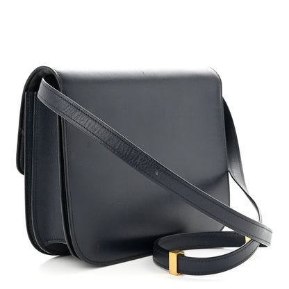 Celine Box Calfskin Medium Classic Box Flap Bag Navy 3 of 14