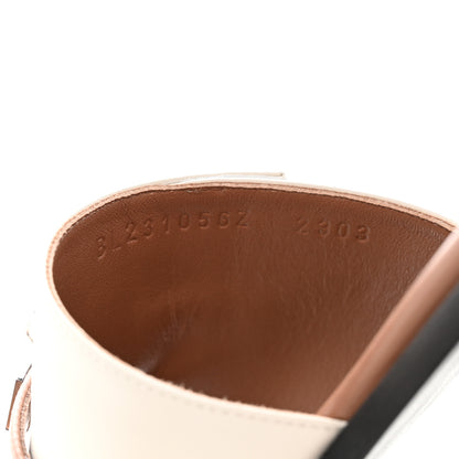 Hermes Calfskin Giulia Sandals 39 Beige Glaise Rose Perle 9 of 11