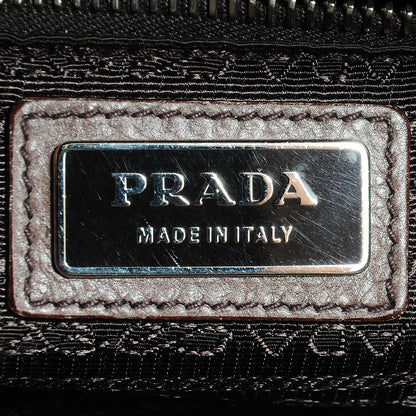 Prada Glace Calf Zippers Bauletto Ardesia Talco 12 of 13