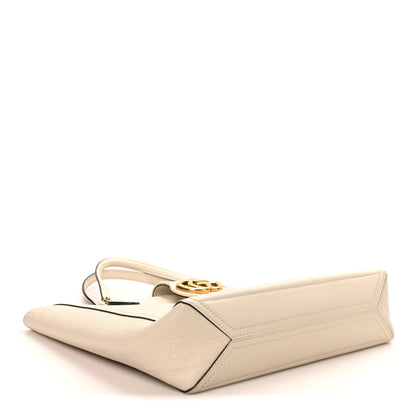 Gucci New Sakai Calfskin Lux Small Dahlia Tote Mystic White 4 of 12