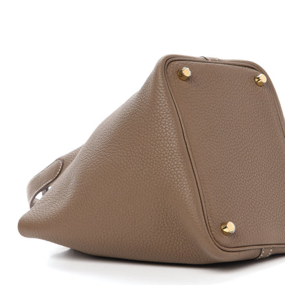 Hermes Taurillon Clemence Picotin Lock 18 PM Etoupe 6 of 11