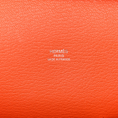 Hermes Taurillon Clemence Jypsiere 28 Orange 5 of 13