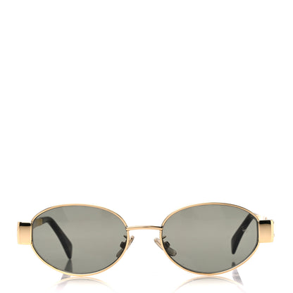 Celine Metal Triomphe 01 Sunglasses CL40235U Gold Green 2 of 8