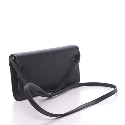 Hermes Epsom Kelly Wallet To Go Black 2 of 10