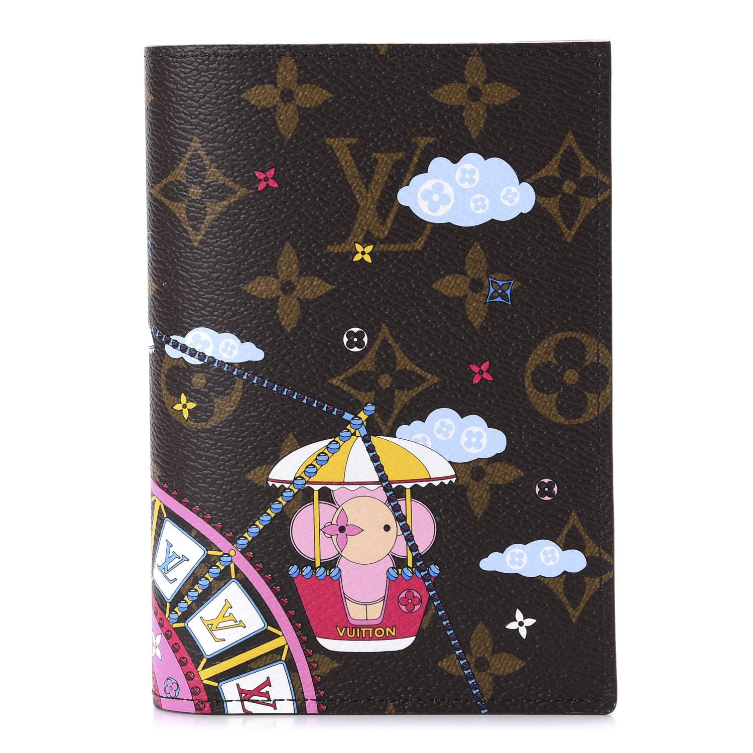 Louis Vuitton Monogram 2020 Christmas Animation Big Wheel Passport Cover Rose Ballerine 1 of 10