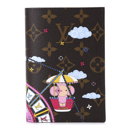 Louis Vuitton Monogram 2020 Christmas Animation Big Wheel Passport Cover Rose Ballerine 1 of 10