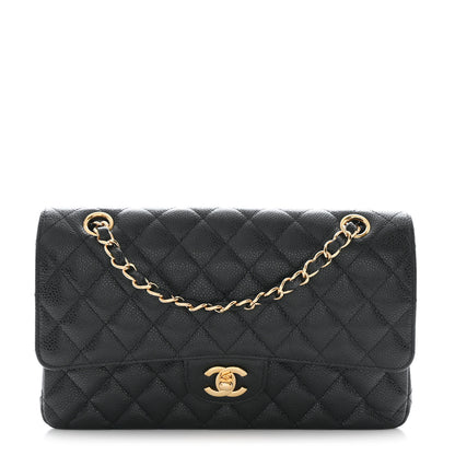 Chanel Caviar Quilted Medium Double Flap Black 1 of 11