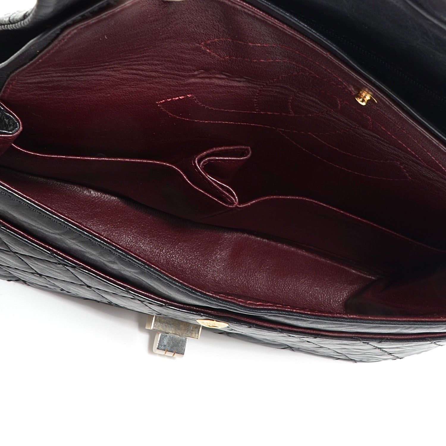 Chanel Aged Calfskin 50th Anniversary 2.55 Reissue 225 Flap Black 5 of 10