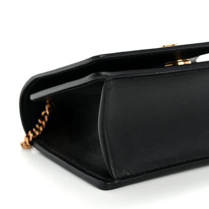 Versace Vitello Mini Virtus Chain Clutch Black 9 of 12