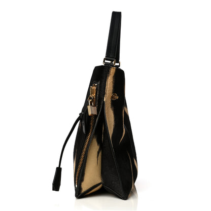 Tom Ford Calf Hair Tie Dye Small Alix Padlock Zip Hobo Bag 11 of 13