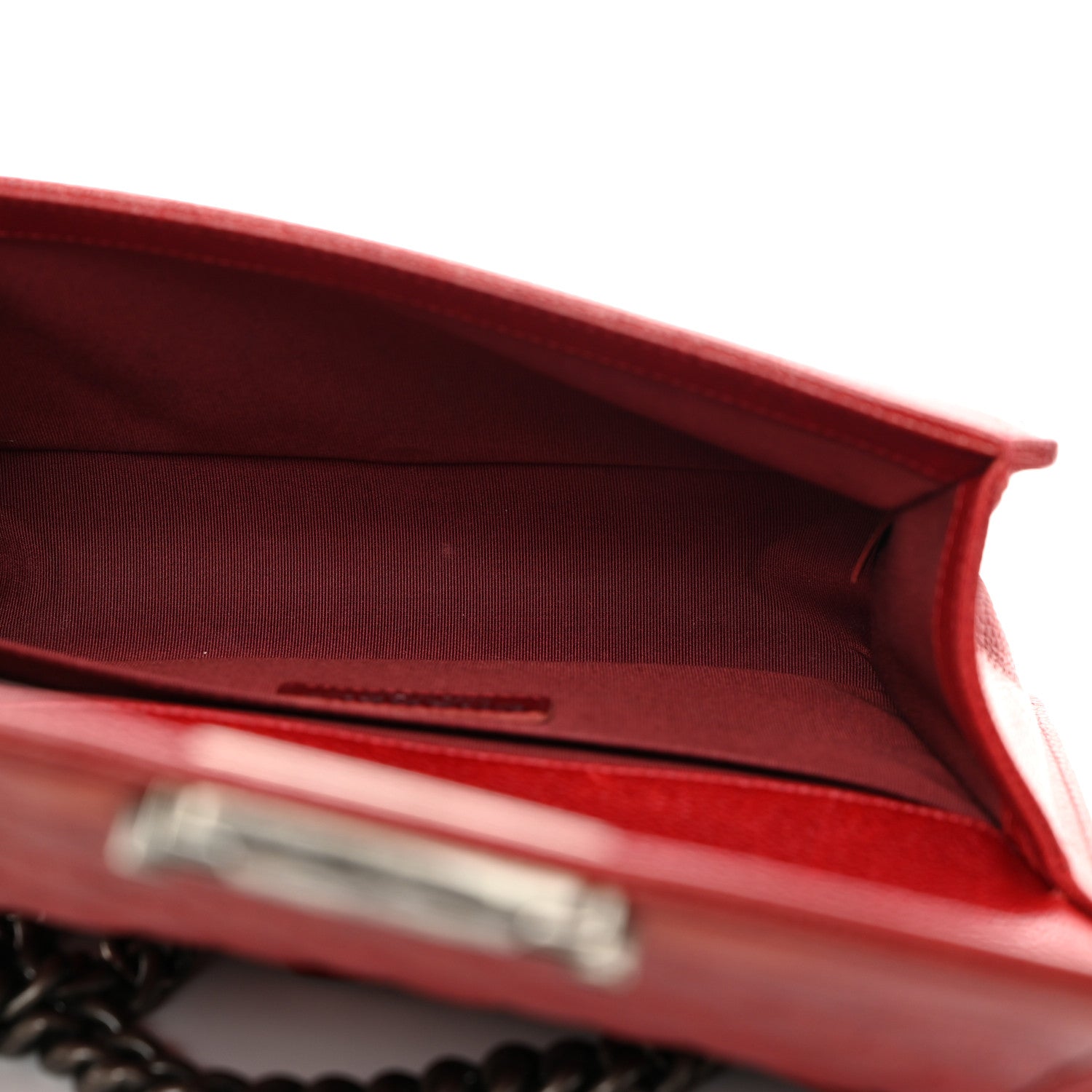 Chanel Caviar Quilted Medium Boy Flap Dark Red 4 of 15