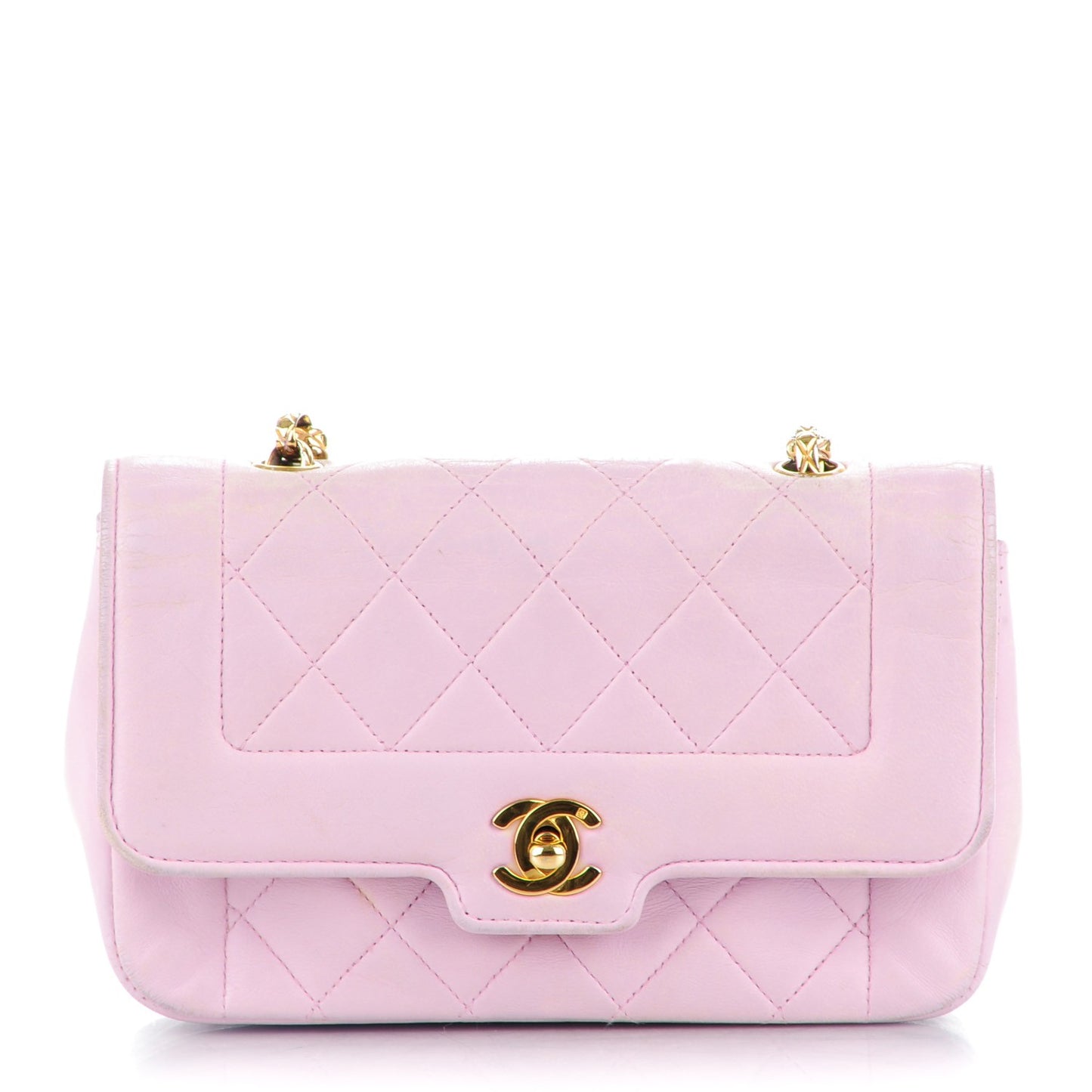 Lambskin Small Single Flap Pink