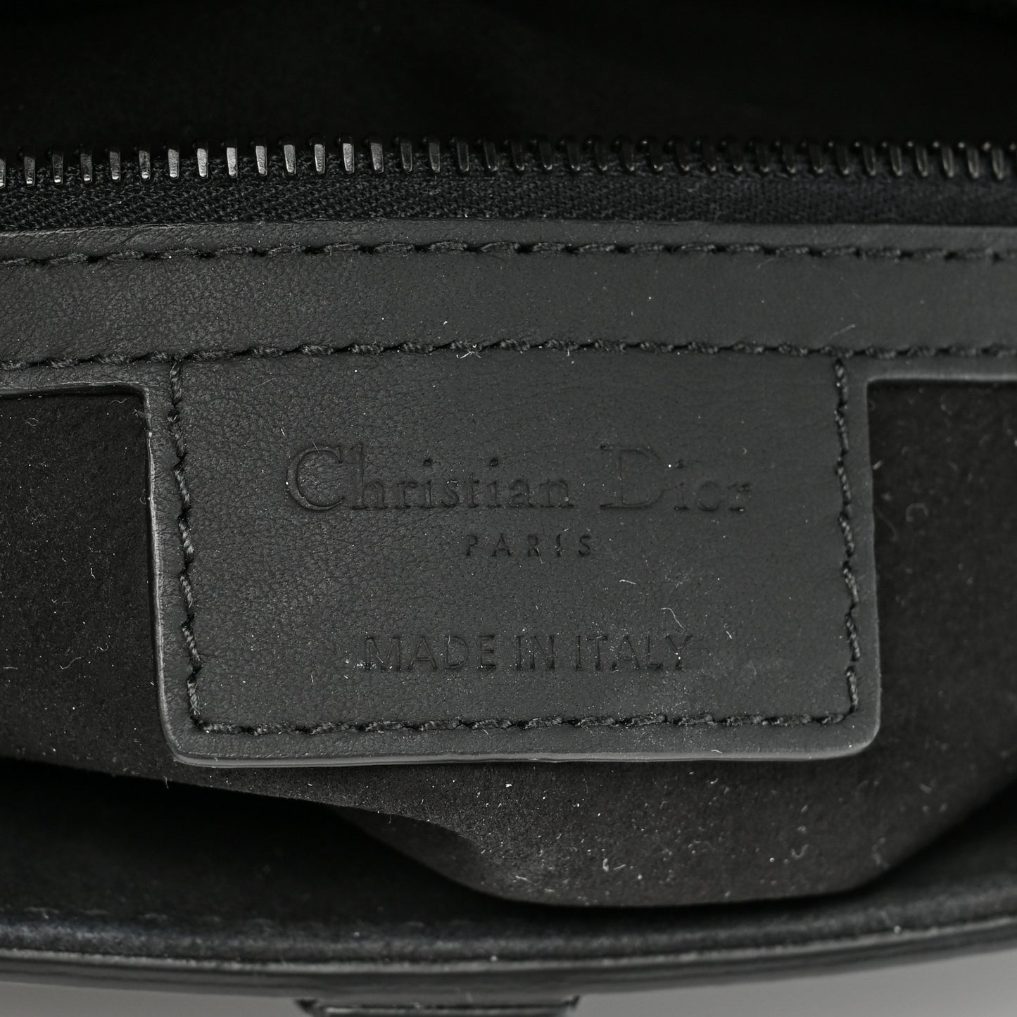 Ultra Matte Calfskin Saddle Bag Black