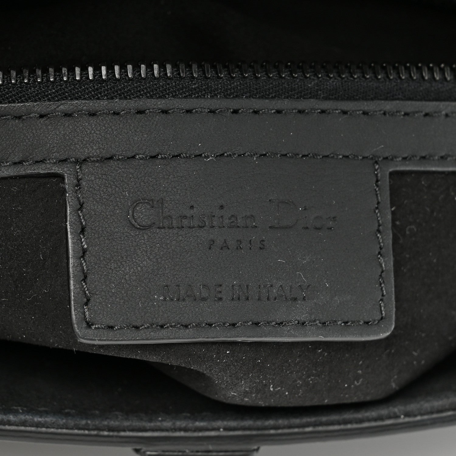 Christian Dior Ultra Matte Calfskin Saddle Bag Black 6 of 12