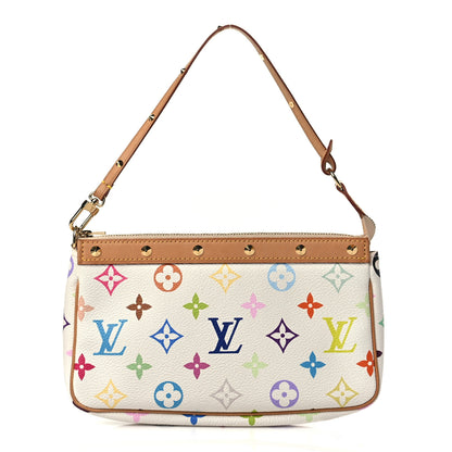 Louis Vuitton Monogram Multicolor Pochette Accessories White 1 of 9