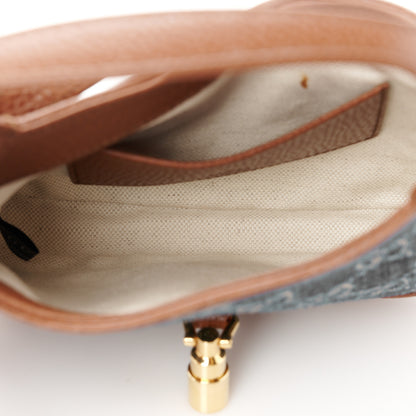 Gucci New Denim GG Monogram Calfskin Mini Jackie 1961 Hobo Blue Tea Cuir 5 of 13