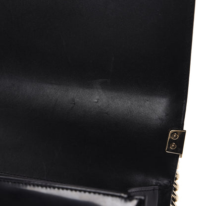 Chanel Iridescent Glazed Calfskin Quilted New Medium Boy Flap Black 10 of 11