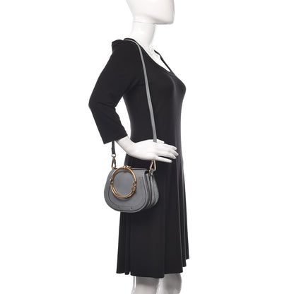 Chloe Calfskin Suede Small Nile Bracelet Bag Cloudy Blue 2 of 8