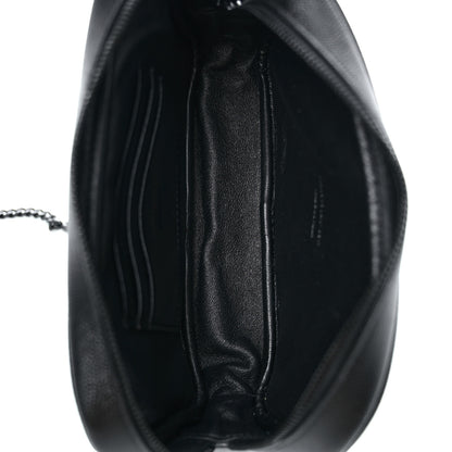 Saint Laurent Grain De Poudre Matelasse Monogram Mini Lou Camera Bag Black 5 of 9