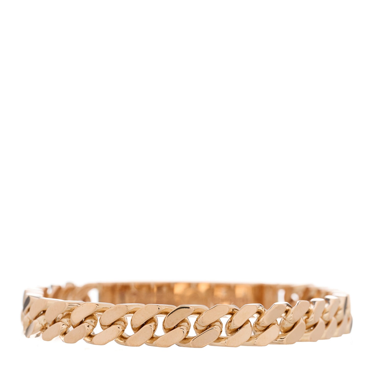 18K Rose Gold Diamond PM Kelly Gourmette Bracelet SH