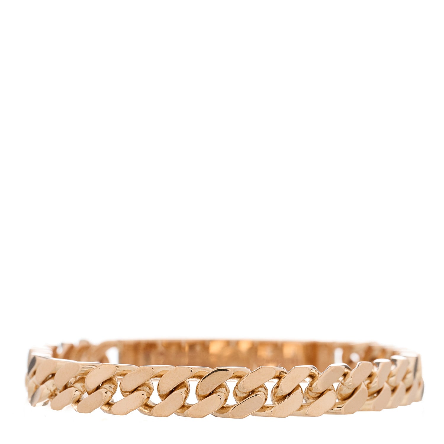 Hermes 18K Rose Gold Diamond PM Kelly Gourmette Bracelet SH 2 of 3