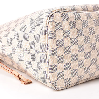 Louis Vuitton Damier Azur Neo Neverfull MM Rose Ballerine 11 of 13