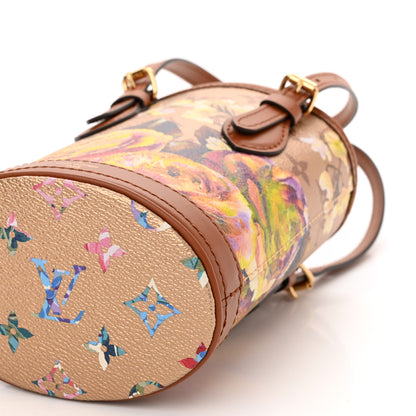 Louis Vuitton Metallic Monogram LV Garden Nano Bucket Bag Gold 8 of 9