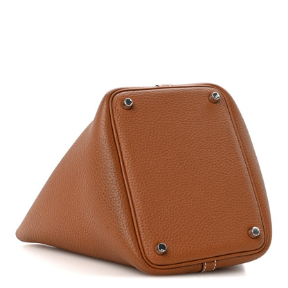 Hermes Taurillon Clemence Picotin Lock 18 PM Gold 3 of 10