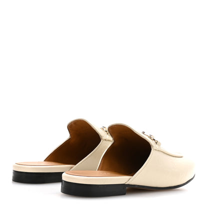 Gucci Glamour Calfskin Guccissima Womens Princetown Slippers 37.5 Mystic White 5 of 9
